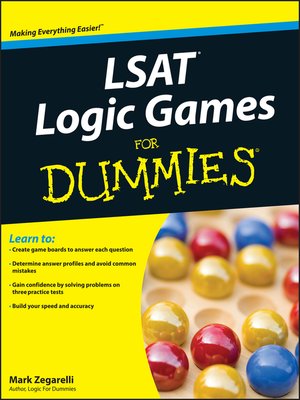 cover image of LSAT Logic Games For Dummies